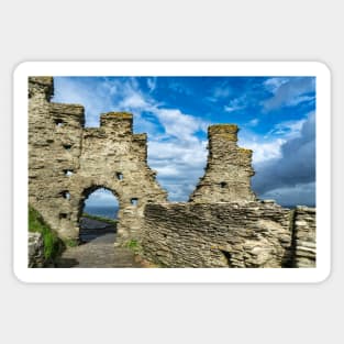 Ruins of Tintagel Castle #1,Cornwall, UK Sticker